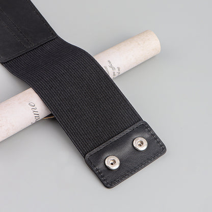 Women"s Black Elastic Belt