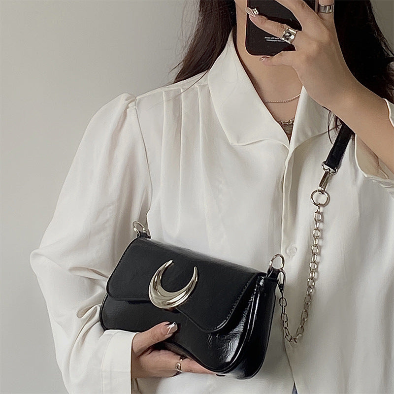 Moon Twist Lock Shoulder Bag