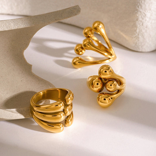 Stainless Steel Ring Jewelry High-grade Ins Non-fading Rings