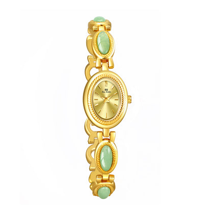 Watch Bracelet Luxury Brand Waterproof Retro Natural Dongling Stone Hetian Jade
