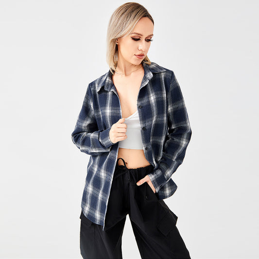 Stylish Plaid Long Sleeve Shirt