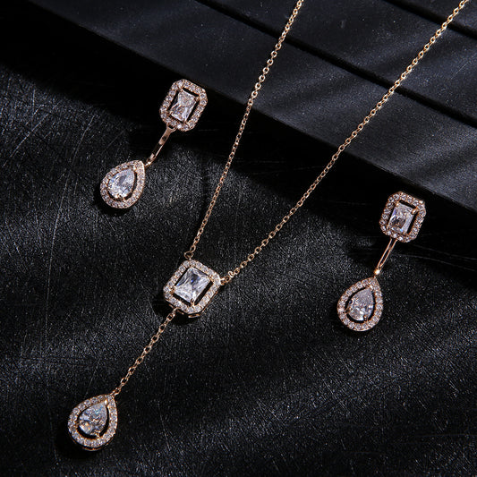 Zircon Water Drop Necklace