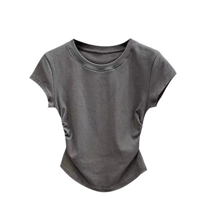 Solid Color Base Women Tshirt
