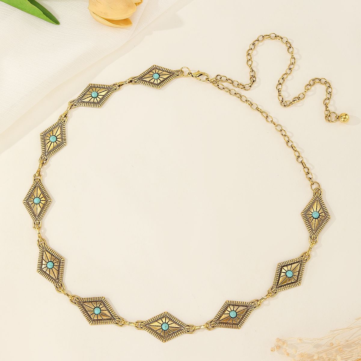 Women's Waist Chain Bohemian Style Slim Chain Belt