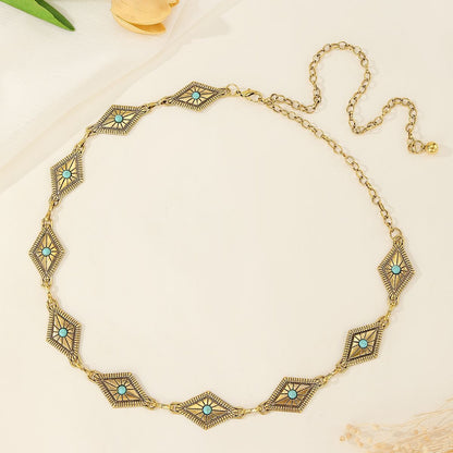 Women's Waist Chain Bohemian Style Slim Chain Belt