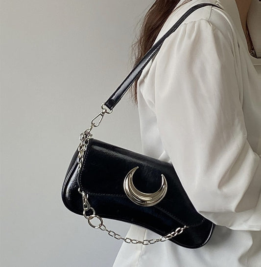 Moon Twist Lock Shoulder Bag