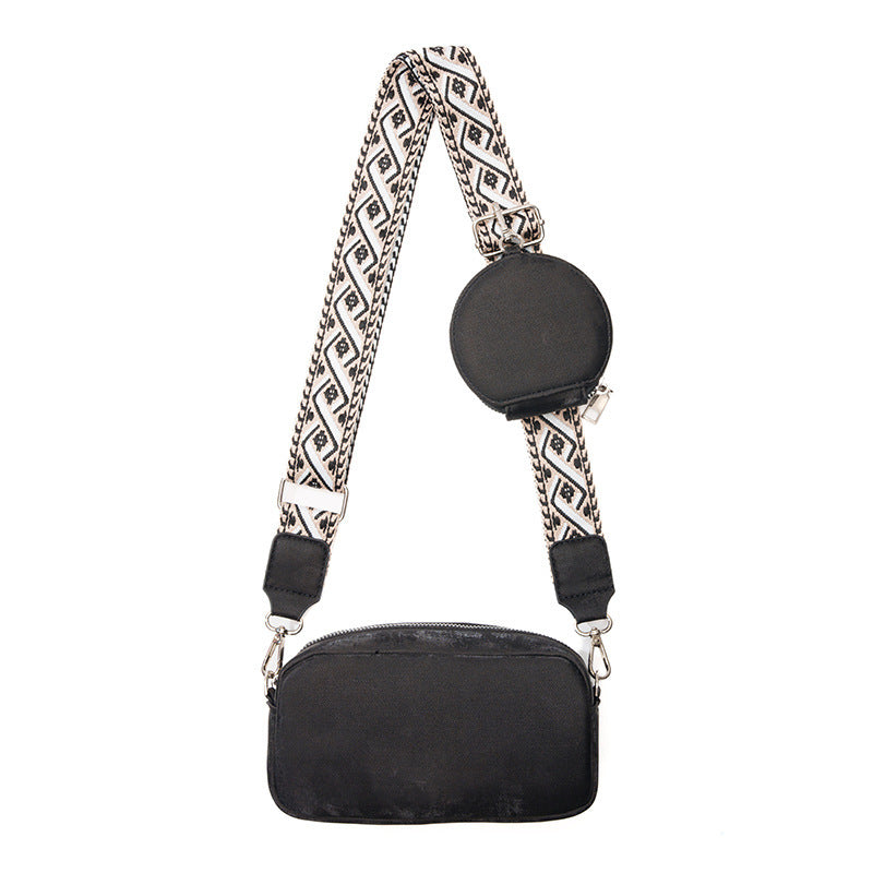 Women's Cross body Messenger Bag Wide Shoulder Strap Bag