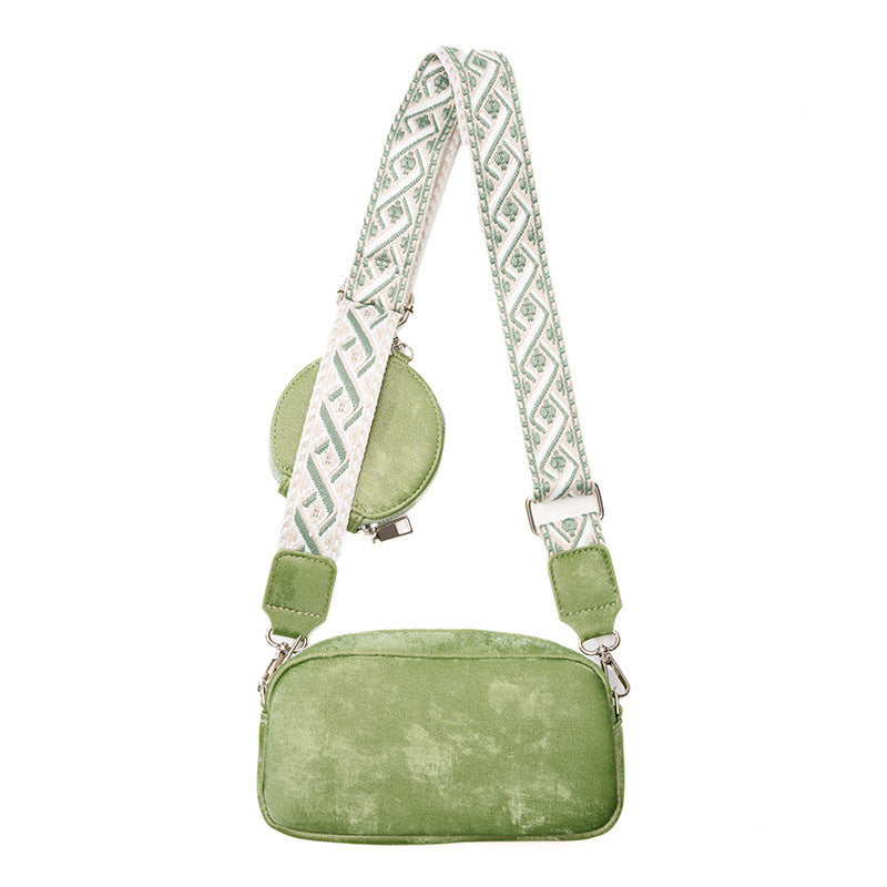 Women's Cross body Messenger Bag Wide Shoulder Strap Bag