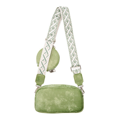 Women's Cross body Messenger Bag Wide Shoulder Strap Bag