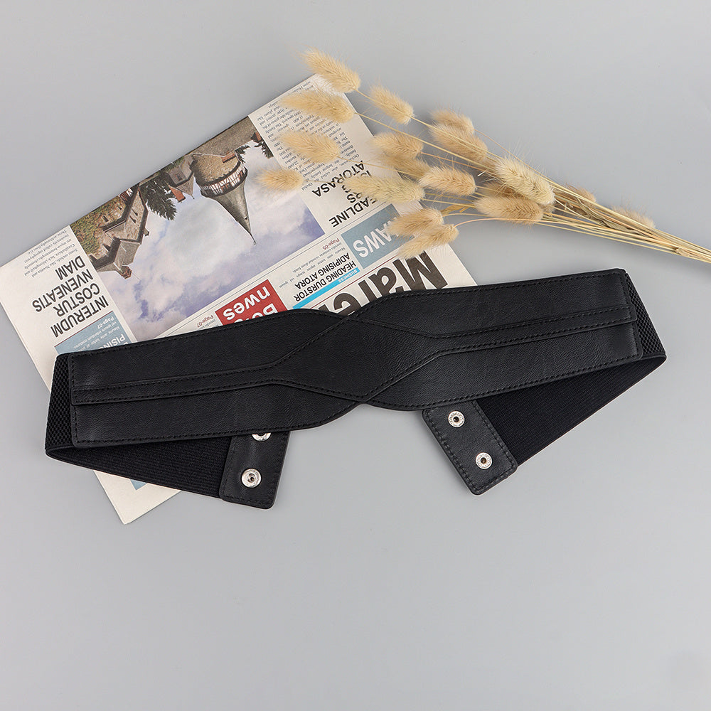 Women"s Black Elastic Belt