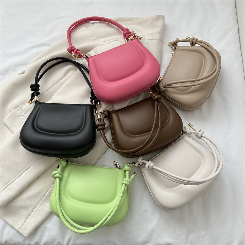 New Street Stylish Simple Solid Color Bag