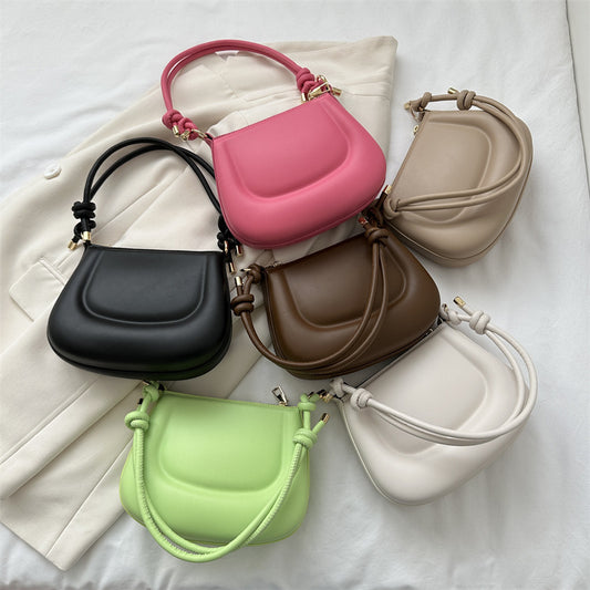 New Street Stylish Simple Solid Color Bag